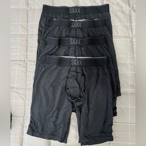 4 pair SAXX Long Boxer Briefs